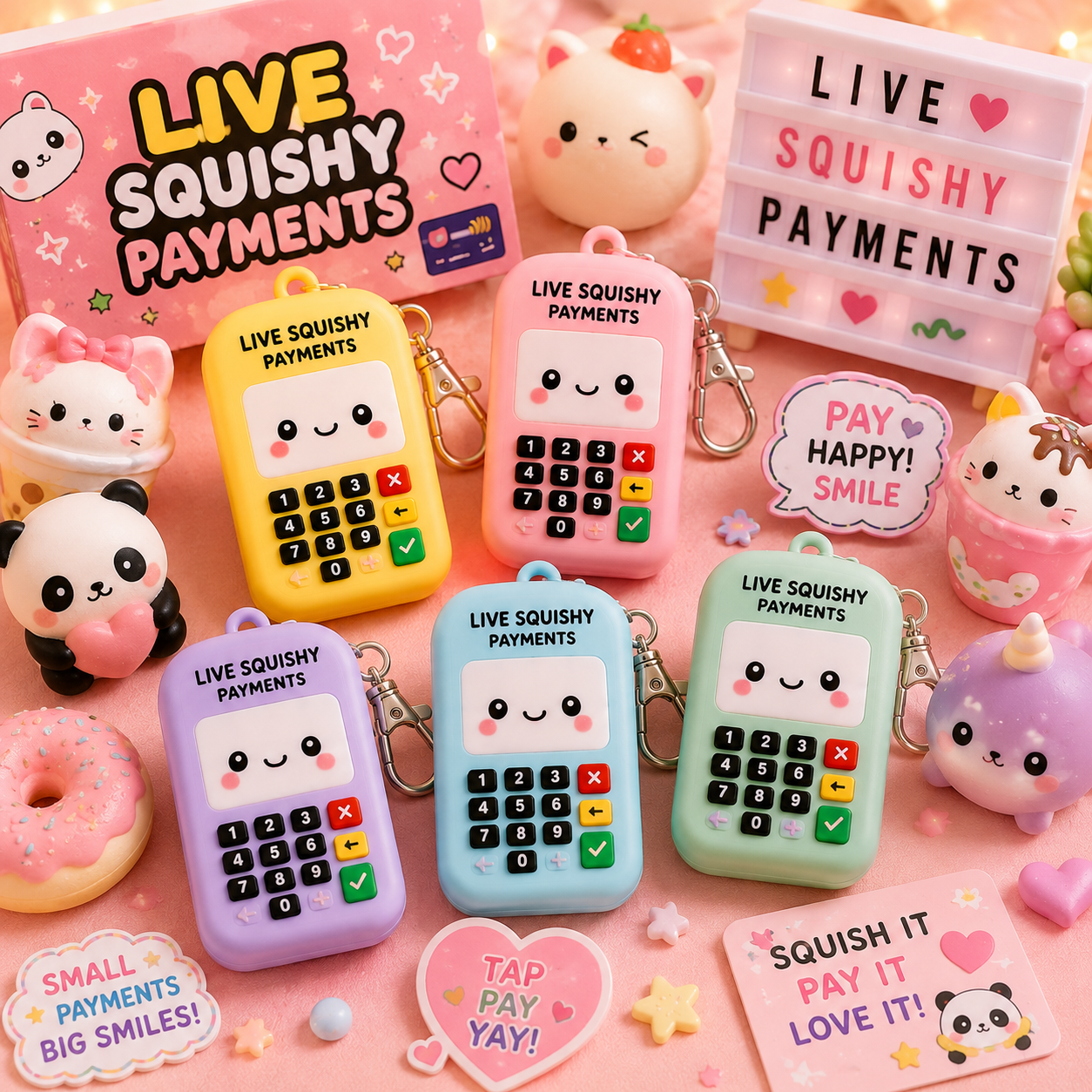 Live payments for squishy