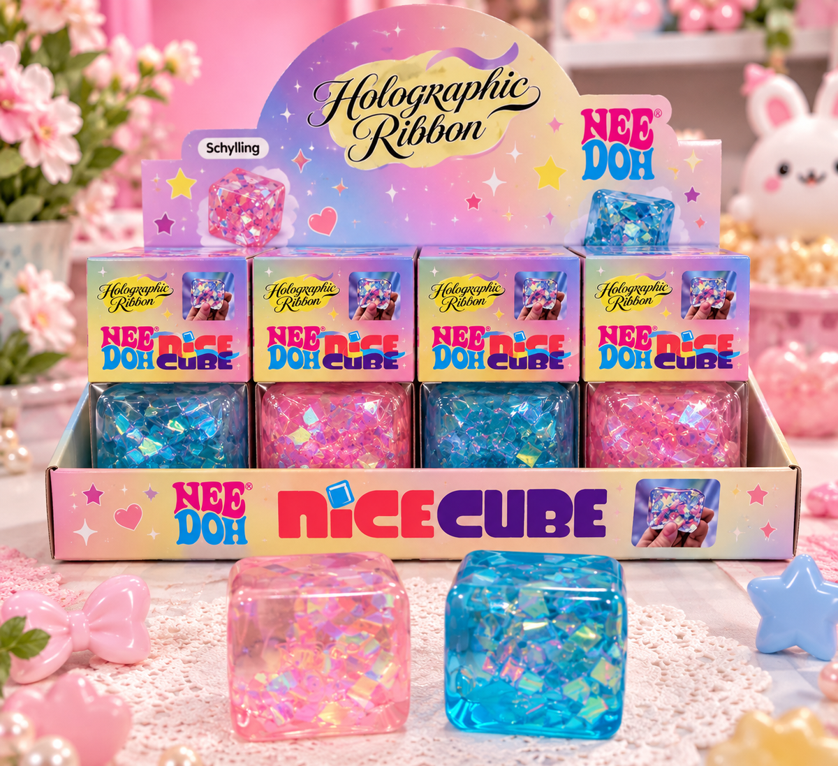 Holographic ND ribbon cube