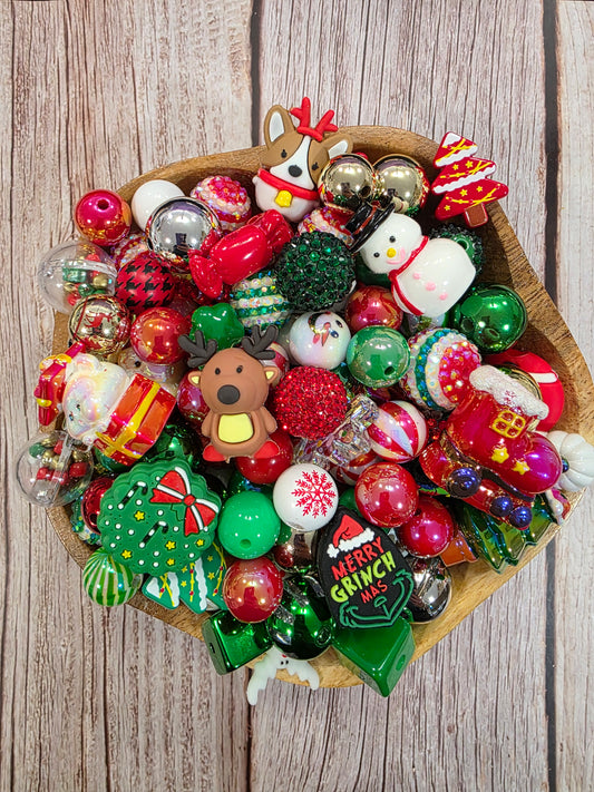 Christmas bead mix