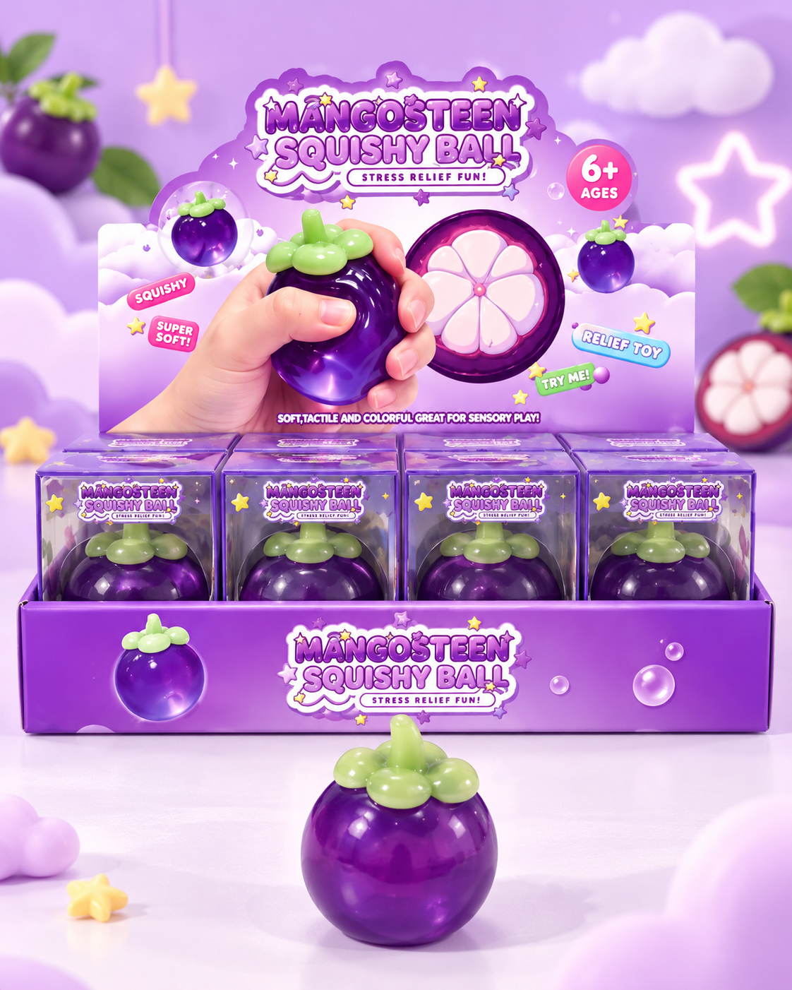 Mangosteen squishy ball