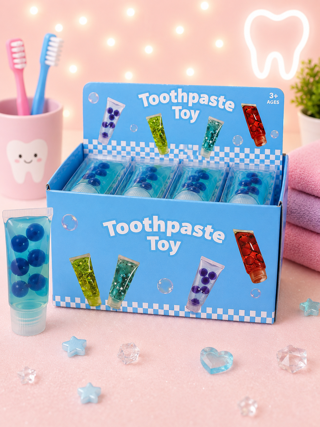Blueberry toothpaste squishy