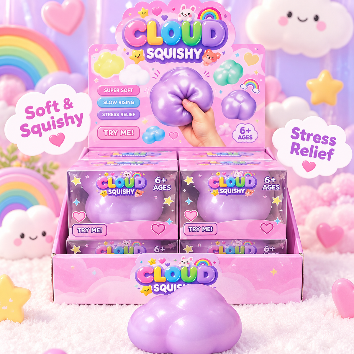 Crunchy purple cloud squishy