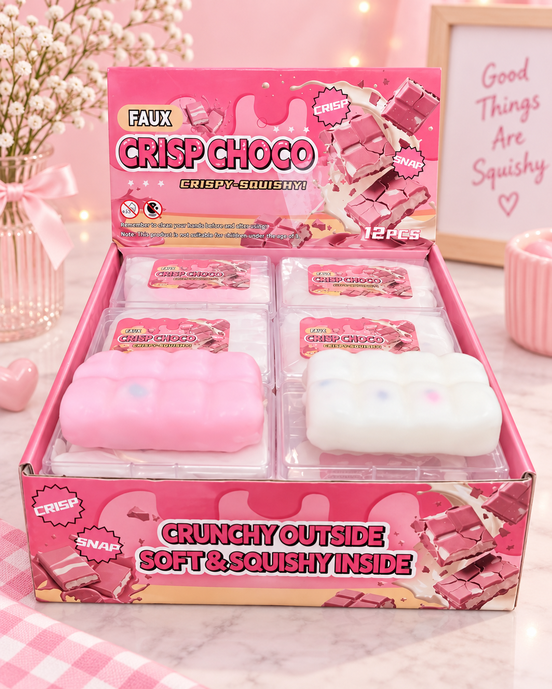 Wax-Covered Crispy Chocolate Bar Squishy