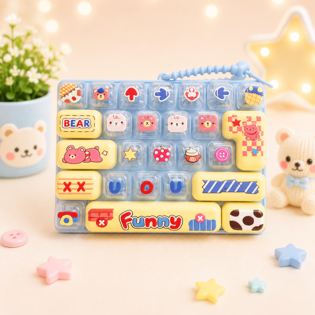 Bear keyboard fidget clicker