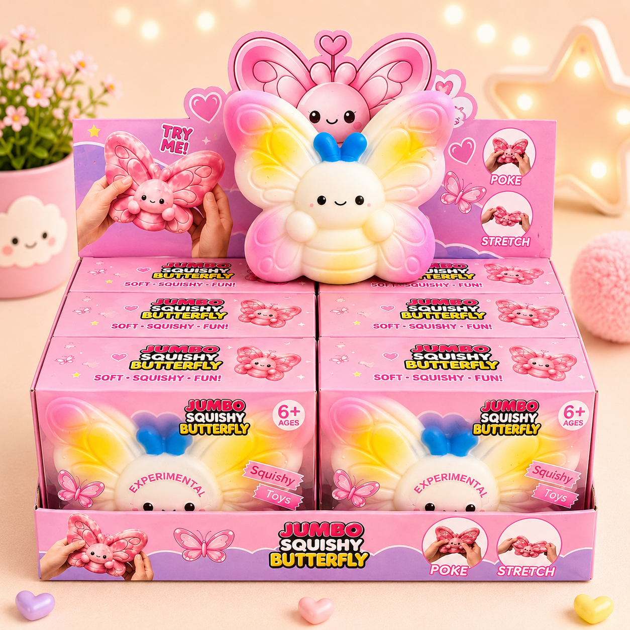 Jumbo squishy butterfly