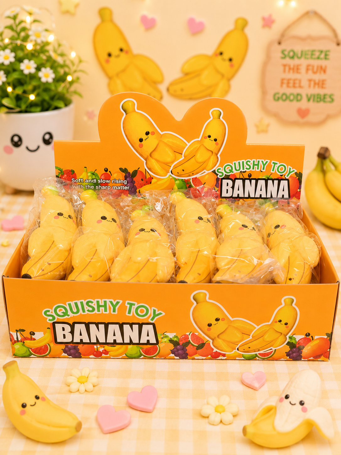 Slow rising squishy banana