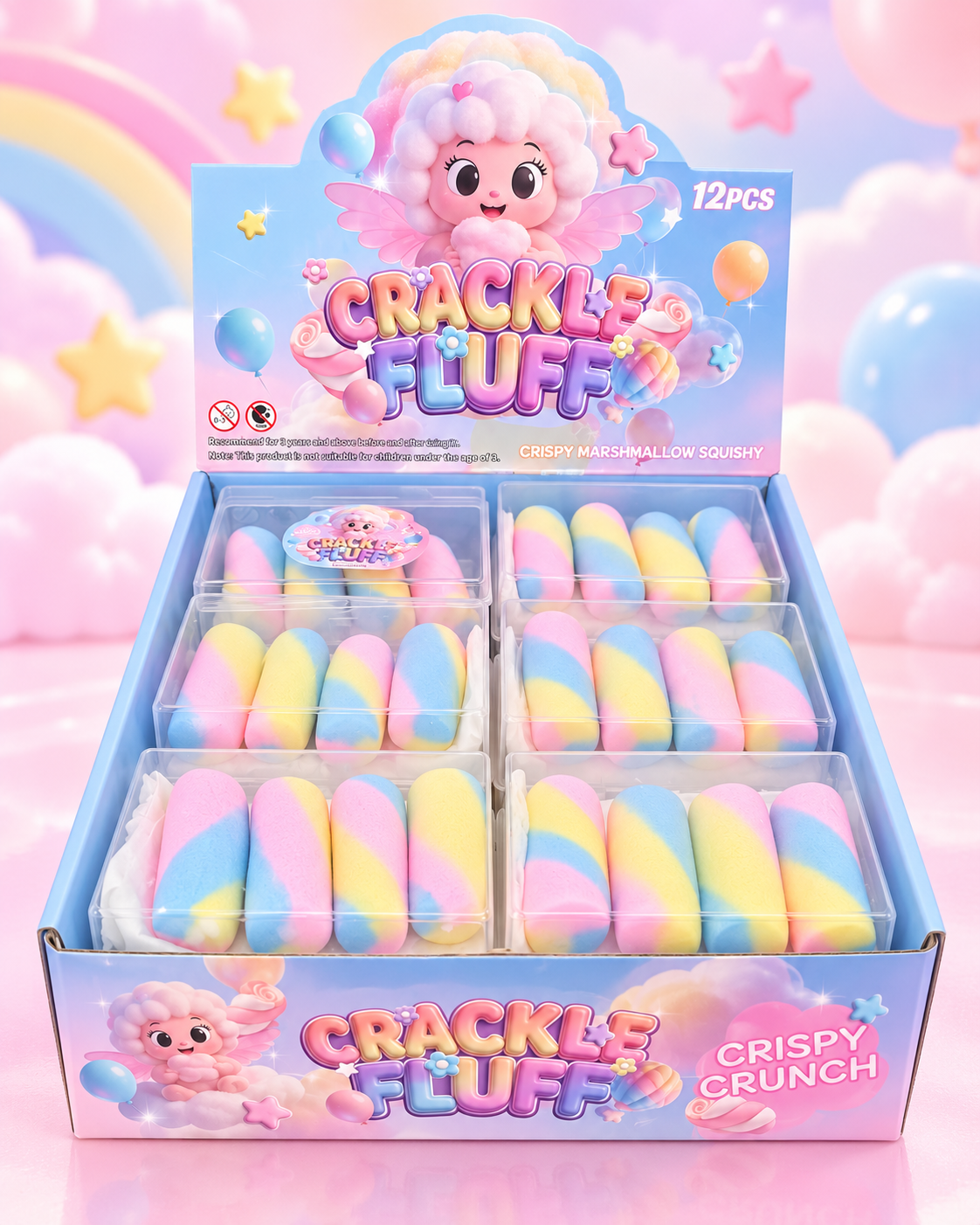 Wax Crackle Marshmallow Squishy