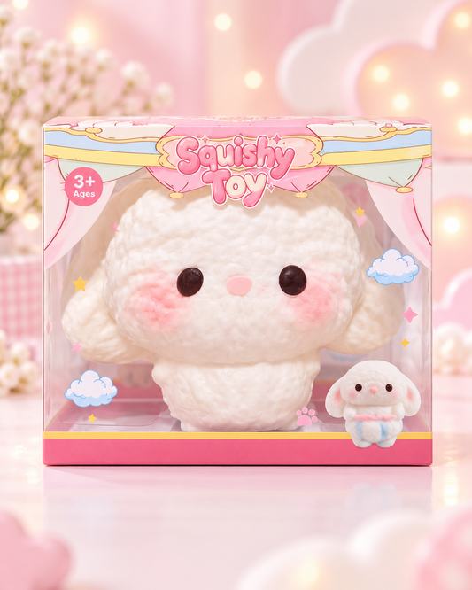 Fluffy Puppy Slow-Rise Squishy.