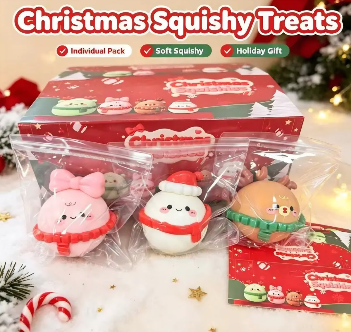 Christmas Mochi Squishies