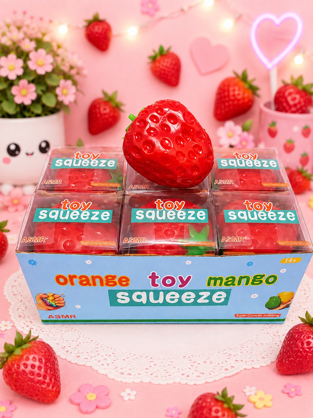 Crunchy strawberry squishy