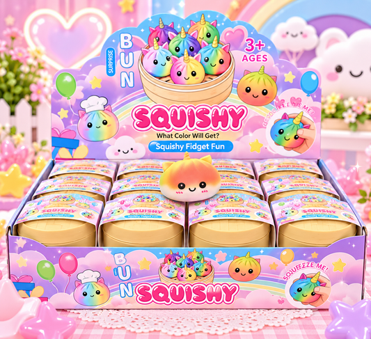 Mini mystery unicorn bun squishy