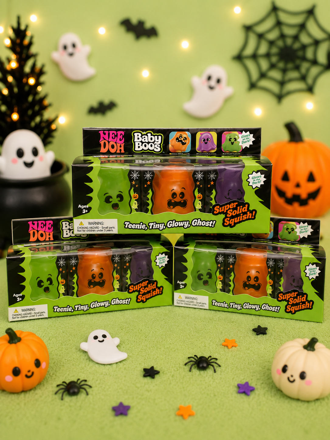 Baby Boos – Glow-in-the-Dark Ghost Squishies Trio