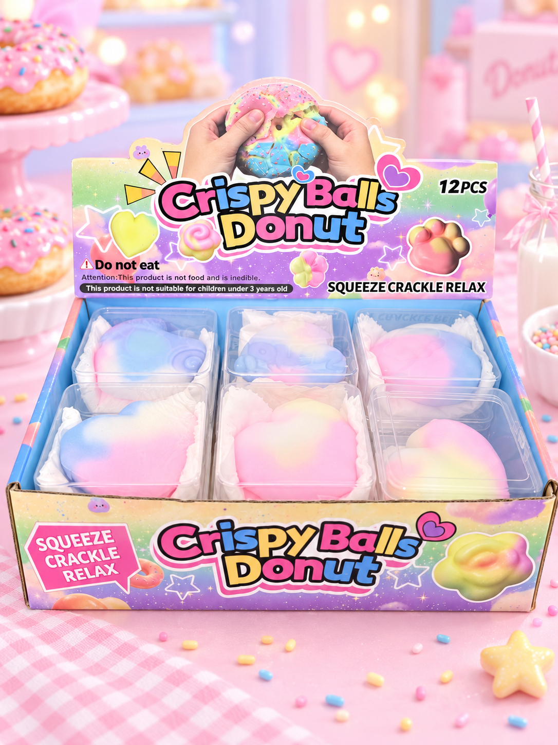Wax Heart Crackle Squishy