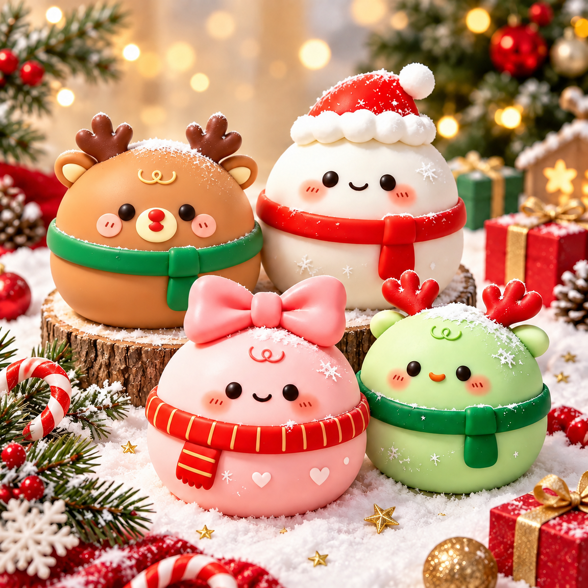 Christmas Mochi Squishies