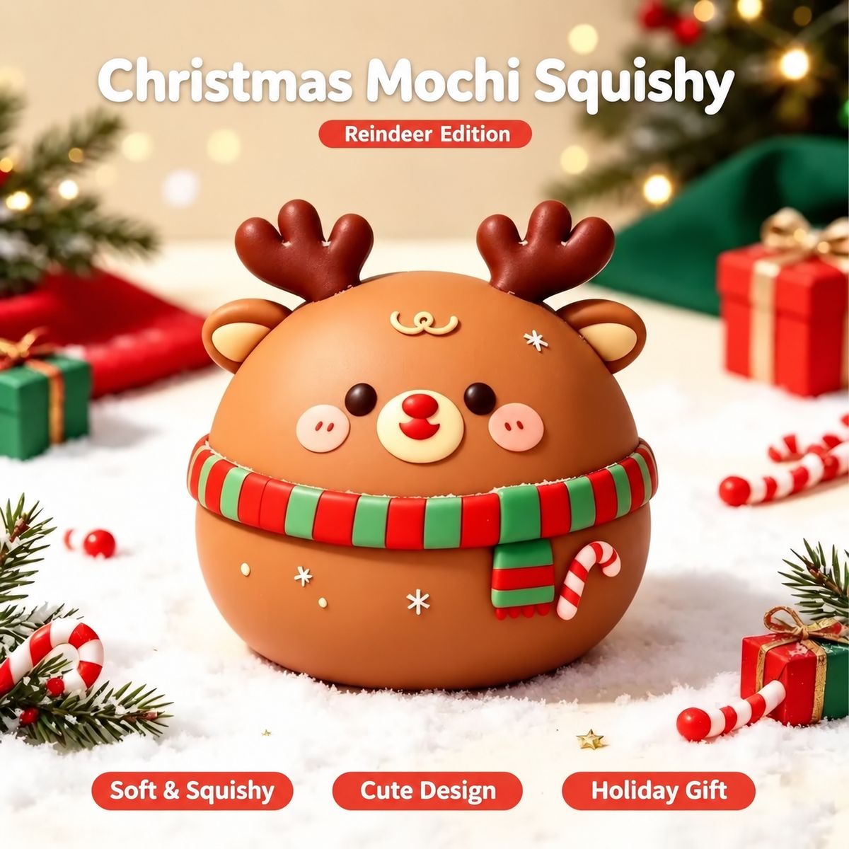 Christmas Mochi Squishies